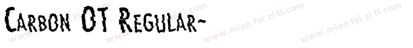 Carbon OT Regular字体转换